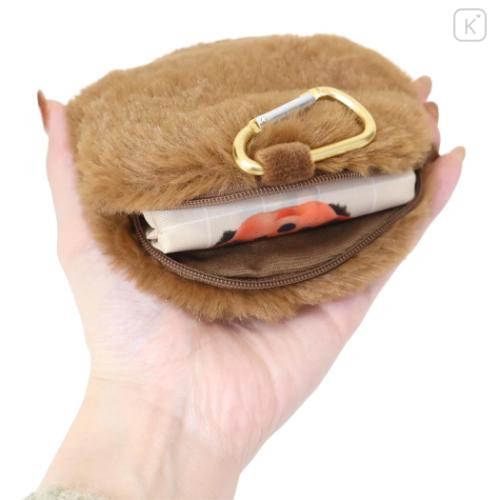 Japan Monchhichi Eco Shopping Bag & Mascot Pouch - Boy Pastel Beige - 5