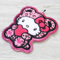 Japan Sanrio Pass Case Card Holder & Reel - Hello Kitty : Leopard Bear Pink - 3