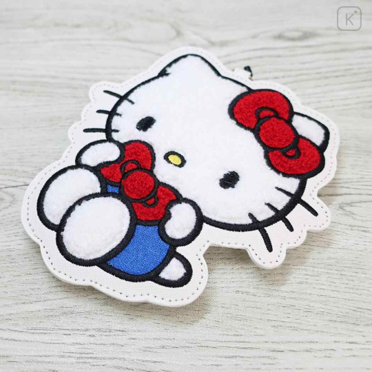 Japan Sanrio Pass Case Card Holder & Reel - Hello Kitty : Ribbon - 3