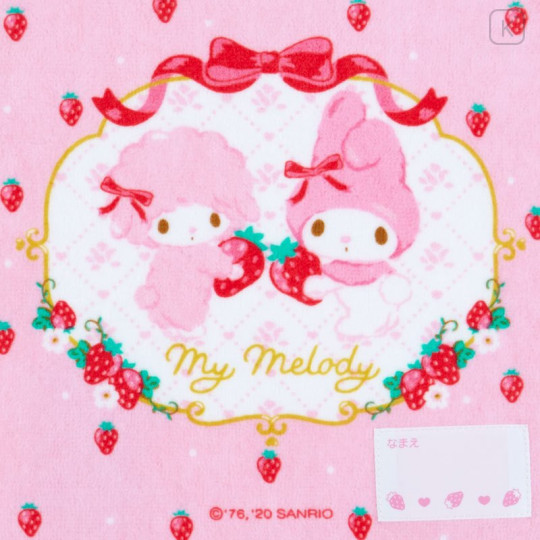 Japan Sanrio Handkerchief Petit Towel - My Melody / Strawberry - 2