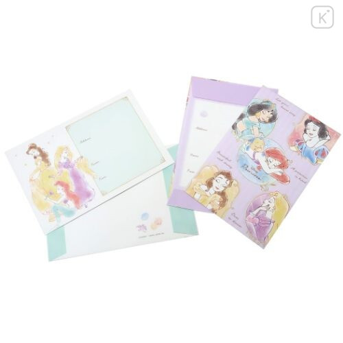 Japan Disney Letter Envelope Set - Disney Princess - 3