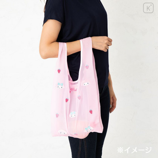 Japan Sanrio See Through Eco Shopping Bag - My Melody - 4