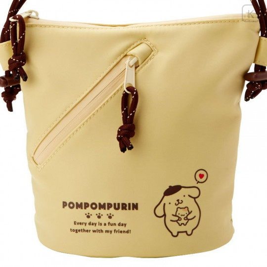 Japan Sanrio Sacoche Shoulder Bag - Pompompurin - 4