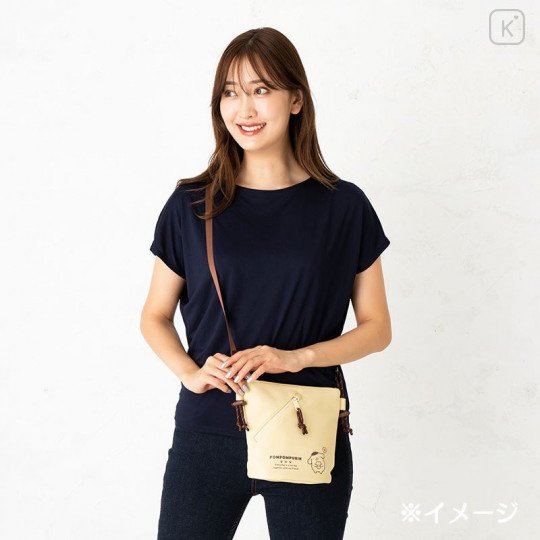 Japan Sanrio Sacoche Shoulder Bag - Pompompurin - 8