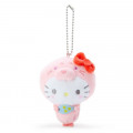 Japan Sanrio 2 Way Mascot Keychain Brooch - Hello Kitty / Seal - 1