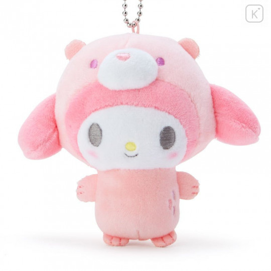 Japan Sanrio 2 Way Mascot Keychain Brooch - My Melody / Polar Bear - 2
