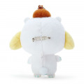 Japan Sanrio 2 Way Mascot Keychain Brooch - Pompompurin / Polar Bear - 3