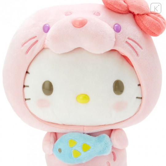 Japan Sanrio Ice World Plush - Hello Kitty / Seal - 4