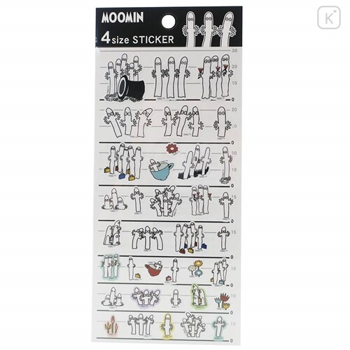 Japan Moomin 4 Size Sticker - Hattifatteners Nyoronyoro - 1