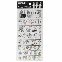Japan Moomin 4 Size Sticker - Hattifatteners Nyoronyoro