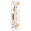 Japan San-X Sarasa Multi 4+1 Pen & Mechanical Pencil - Rilakkuma Relax Bear Pink - 1