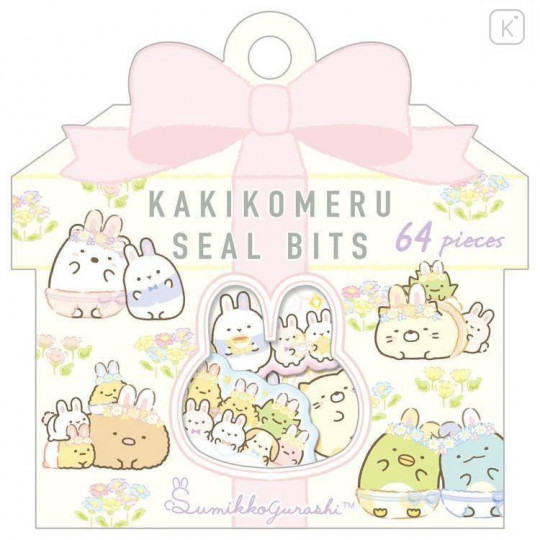 Japan San-X Writable Seal Bits Sticker - Sumikko Gurashi / Mysterious Rabbit Oniwa - 1