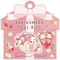 Japan San-X Writable Seal Bits Sticker - Sentimental Circus / Tears Strawberries - 1