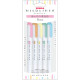 Japan Zebra Mildliner Double-Sided Highlighter - 5 Mild & Fluorescent Color Set