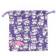 Japan Sanrio Drawstring Bag - Full Kuromi & Melody