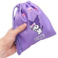 Japan Sanrio Drawstring Bag - Full Kuromi & Melody - 2