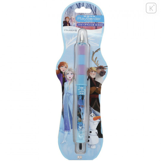 Japan Disney Dr. Grip Play Border Shaker Mechanical Pencil - Frozen II - 2