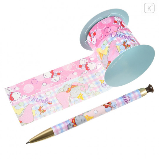 Japan Disney Store Ballpoint Pen Decoration Tape Stand - Dumbo & Timothy - 2