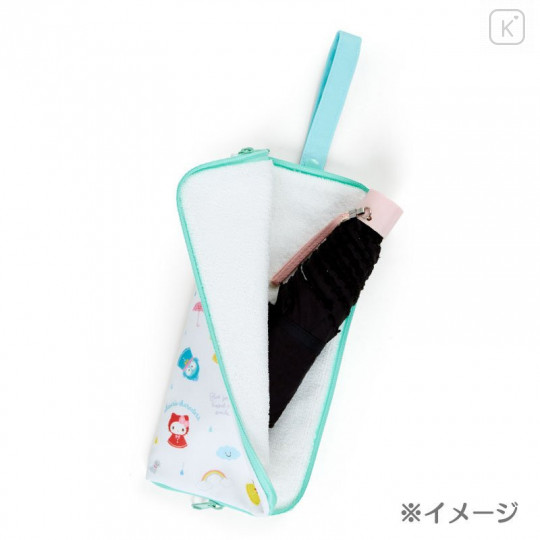 Japan Sanrio Folding Umbrella Case - Sanrio Family / Happy Rainy Days - 4