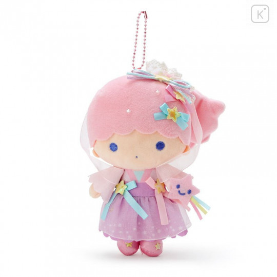 Japan Sanrio Keychain Plush - Little Twin Stars Lala / Tanabata - 1