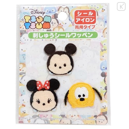 Japan Disney Embroidery Iron-on Applique Patch - Tsum Tsum Mickey & Friends - 1