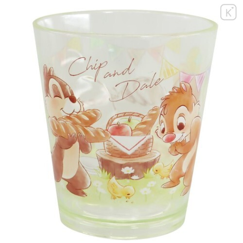 Japan Disney Acrylic Tumbler Clear Airy - Chip & Dale - 1