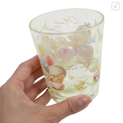 Japan Disney Acrylic Tumbler Clear Airy - Chip & Dale - 2