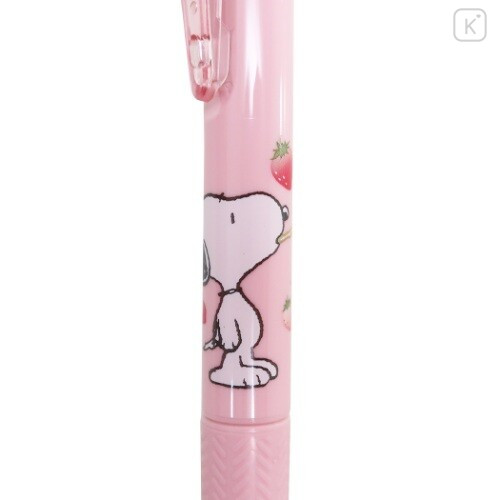 Japan Peanuts 2+1 Multi Color Ball Pen & Mechanical Pencil - Snoopy / Strawberry - 3