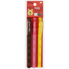 Japan Disney FriXion Fineliner Erasable Gel Pen Set - Piglet & Pooh