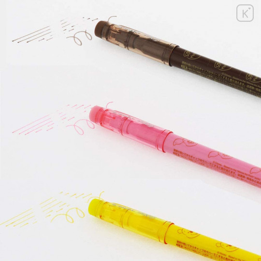 Japan Disney FriXion Fineliner Erasable Pen 3pcs Set - Pooh & Piglet - 7