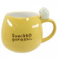 Japan Sumikko Gurashi Pottery Mug - Yellow Cat - 1