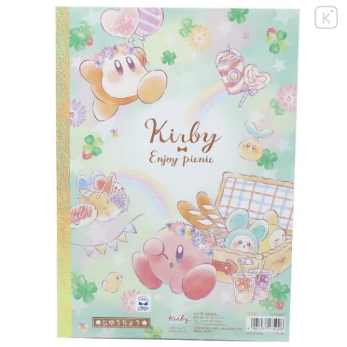Japan Kirby B5 Glue Plain Notebook - Picnic - 3