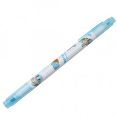 Japan Pokemon Double-Sided Highlighter - Squirtle Blue