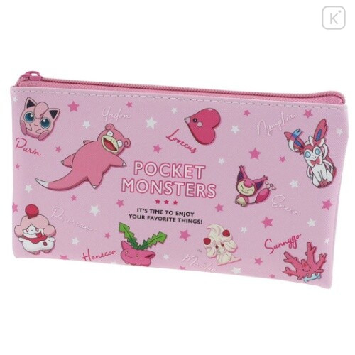 Japan Pokemon Flat Pouch - Colors Pink / Jigglypuff - 1