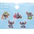 Japan Disney Flake Sticker Pack - Stitch Glitter Haloha - 2