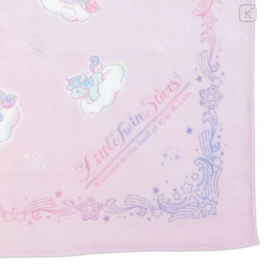Japan Sanrio Gauze Handkerchief - Little Twin Stars / Aurora Unicorn - 3