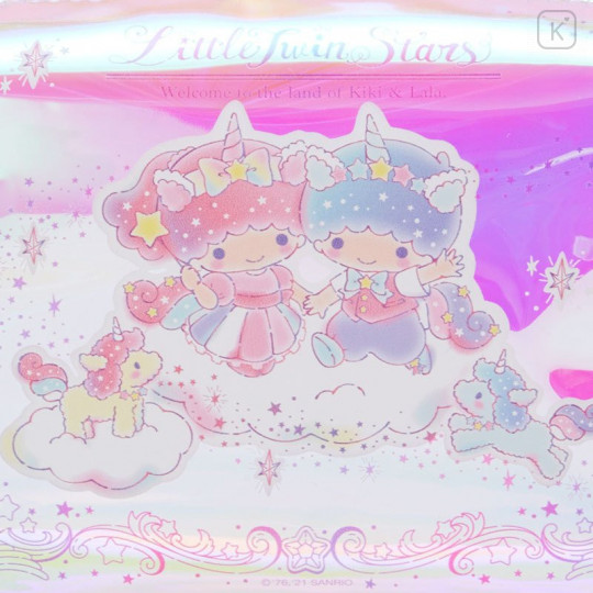 Japan Sanrio Pouch - Little Twin Stars / Aurora Unicorn - 4