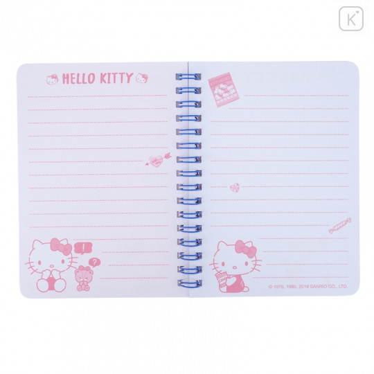 Sanrio A6 Twin Ring Notebook - Hello Kitty / Popcorn - 3