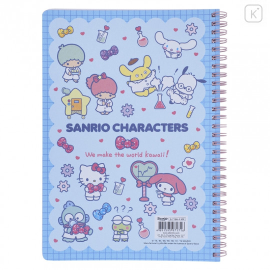 Sanrio B5 Twin Ring Notebook - Mix Characters / Lab - 2