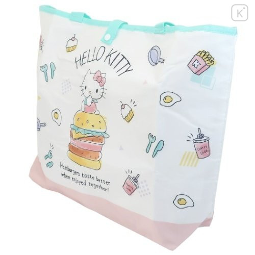 Japan Sanrio Foldable Eco Shopping Bag - Hello Kitty - 3