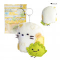 Japan San-X Sumikko Gurashi Keychain Plush Sewing Kit - Neko Cat & Zassou - 1