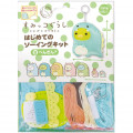 Japan San-X Sumikko Gurashi Keychain Plush Sewing Kit - Penguin? / Dinosaur - 2