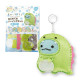 Japan San-X Sumikko Gurashi Keychain Plush Sewing Kit - Tokage / Dinosaur