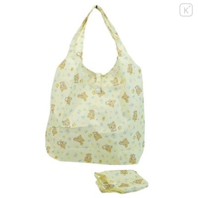Japan San-X Eco Shopping Bag with Mini Bag - Rilakkuma / Cream - 1