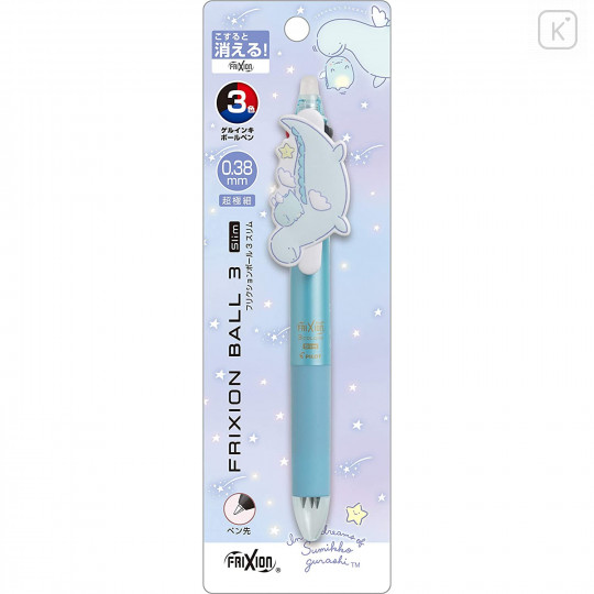 Japan San-X FriXion Ball 3 Slim Color Multi Erasable Gel Pen - Tokage / Dream - 1