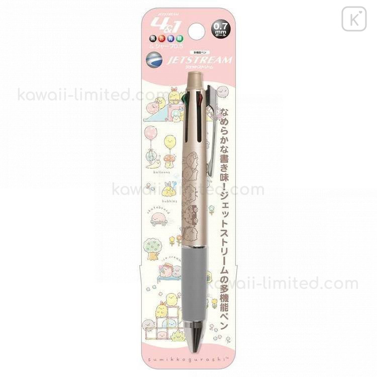Japan San-X x Uni Sumikko Gurashi Rilakkuma Jetstream 4 Color Ballpoint Pen & Mechanical Pencil