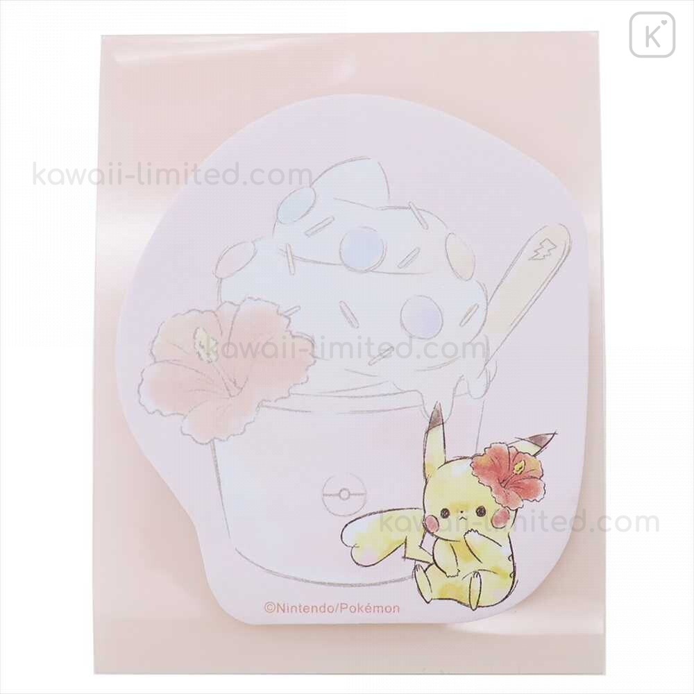 Japan Pokemon Sticky Notes Pikachu Stand Out Pit Kawaii Limited