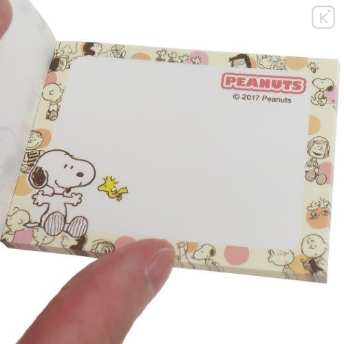 Japan Peanuts Mini Notepad - Snoopy & Friends / Dots - 3
