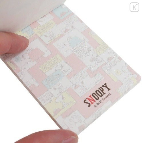 Japan Peanuts Mini Notepad - Snoopy / Red Comic - 2