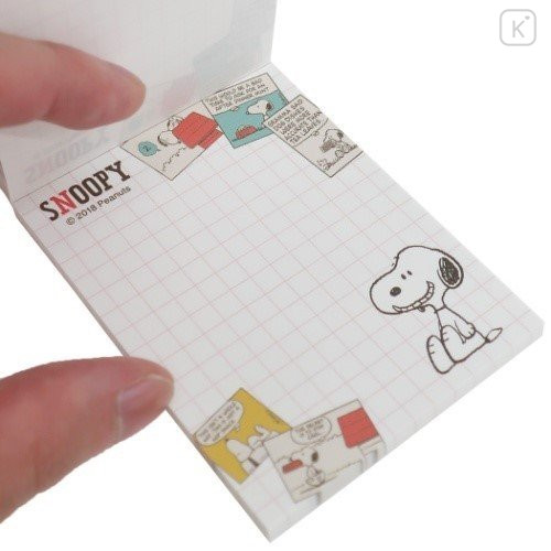 Japan Peanuts Mini Notepad - Snoopy / Red Comic - 3